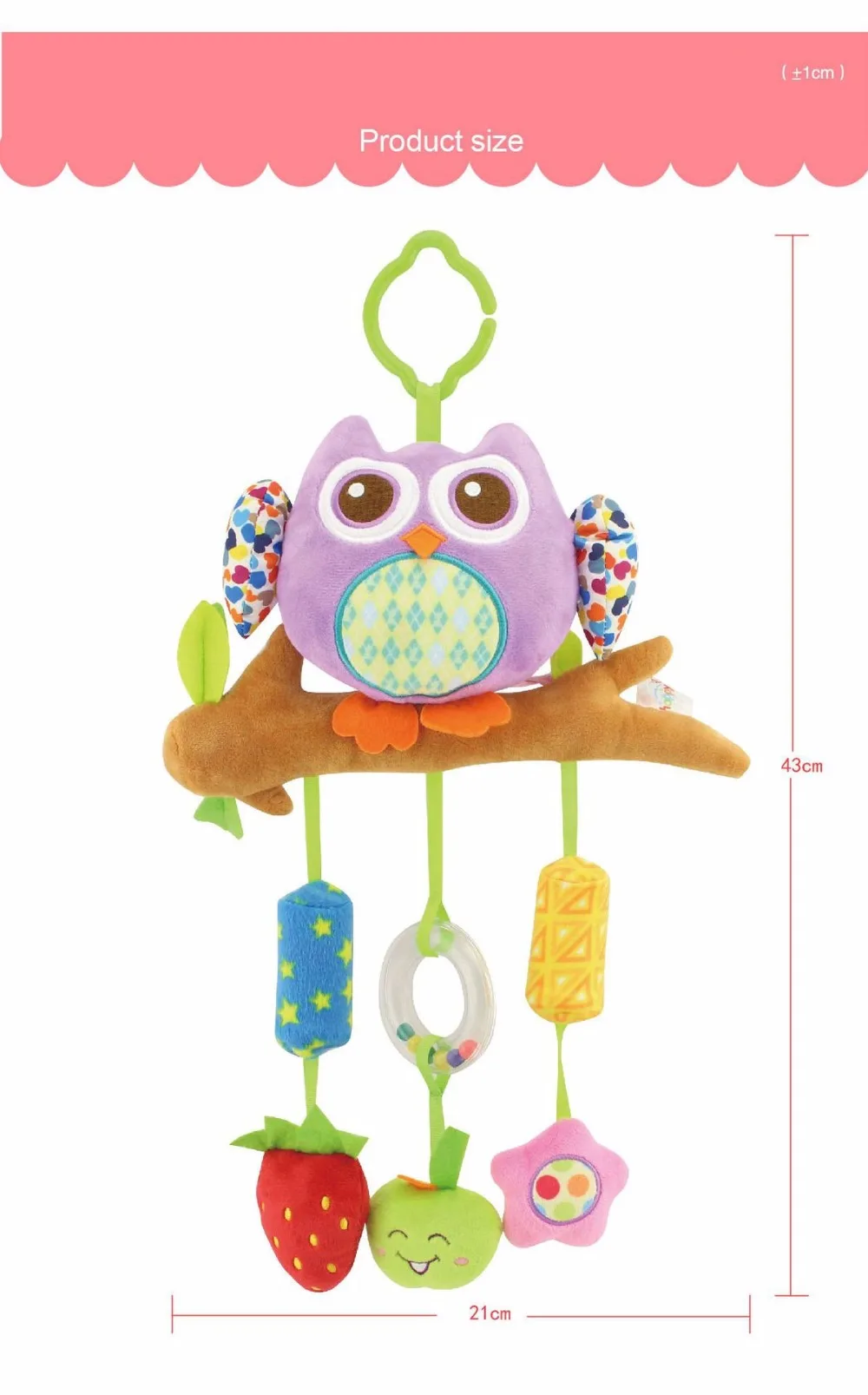 Happy Monkey Wind Chime возьмите с собой животных стилей детские кроватки коляска Мягкая Кровать Висячие колокольчики погремушки игрушки для детей подарок