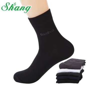 

BAMBOO WATER SHANG Men Bamboo fiber socks men's elite casual business socks antibacterial Wear not smelly LQ-20