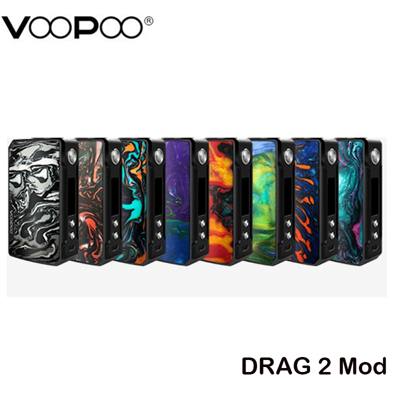 Оригинальный VOOPOO перетащите 2 Mod поле Vape 177 Вт FIT Mode поддержка RDA/RTA/RDTA танк электронная сигарета испаритель трава перетащите 157