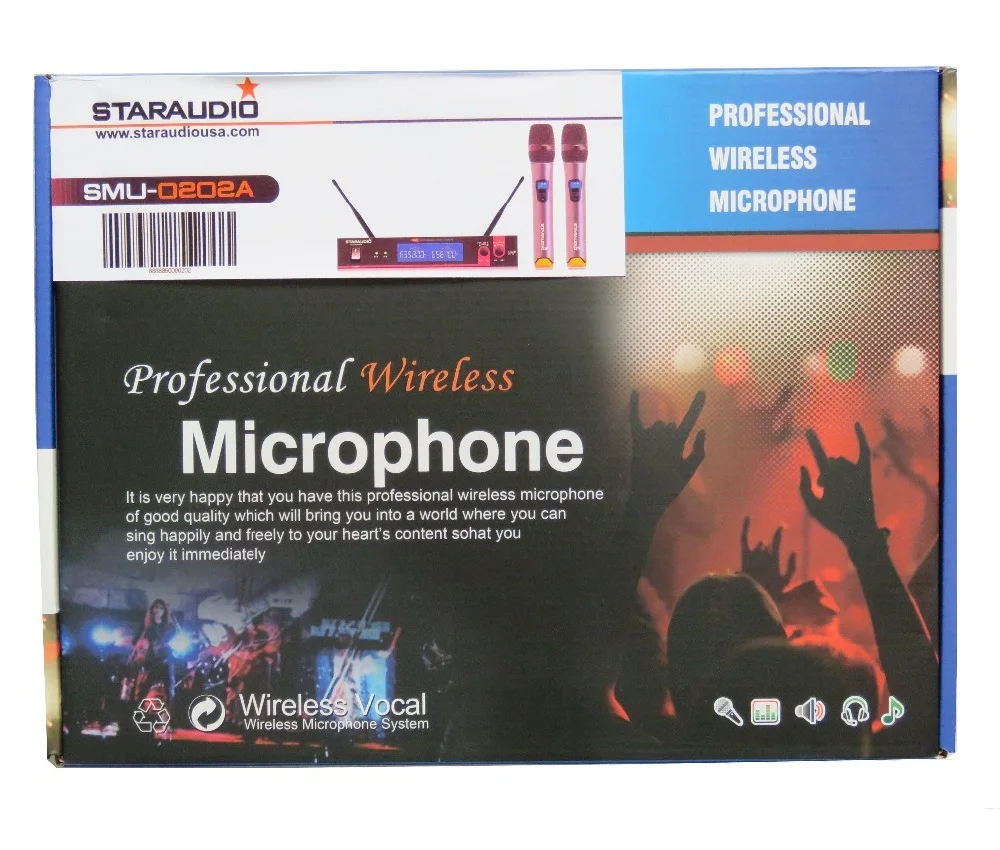 Staraudio Pro PA DJ этап караоке 6-канальный BT USB микшерный пульт w/УВЧ-гарнитура Микрофоны smx-6000b