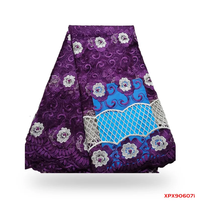 

African Lace Fabric 2019 Embroidered Nigerian Laces Fabric Bridal High Quality French Tulle Lace Fabric For Wedding Party