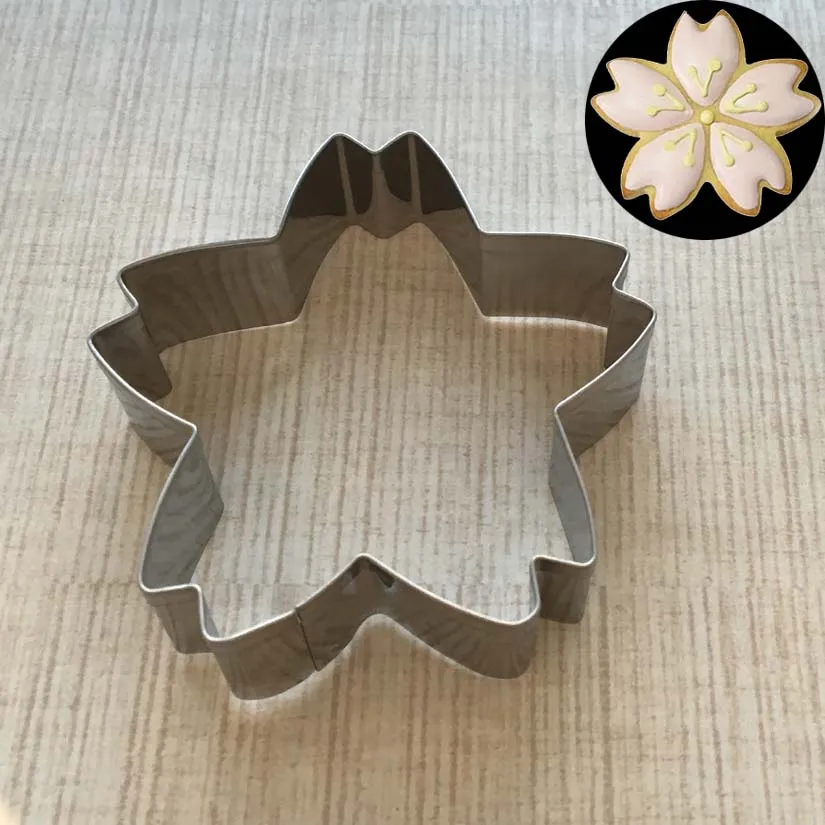 Cherry Blossoms Shape Stainless Steel Cake Cookie Cutter, Fondant Cake