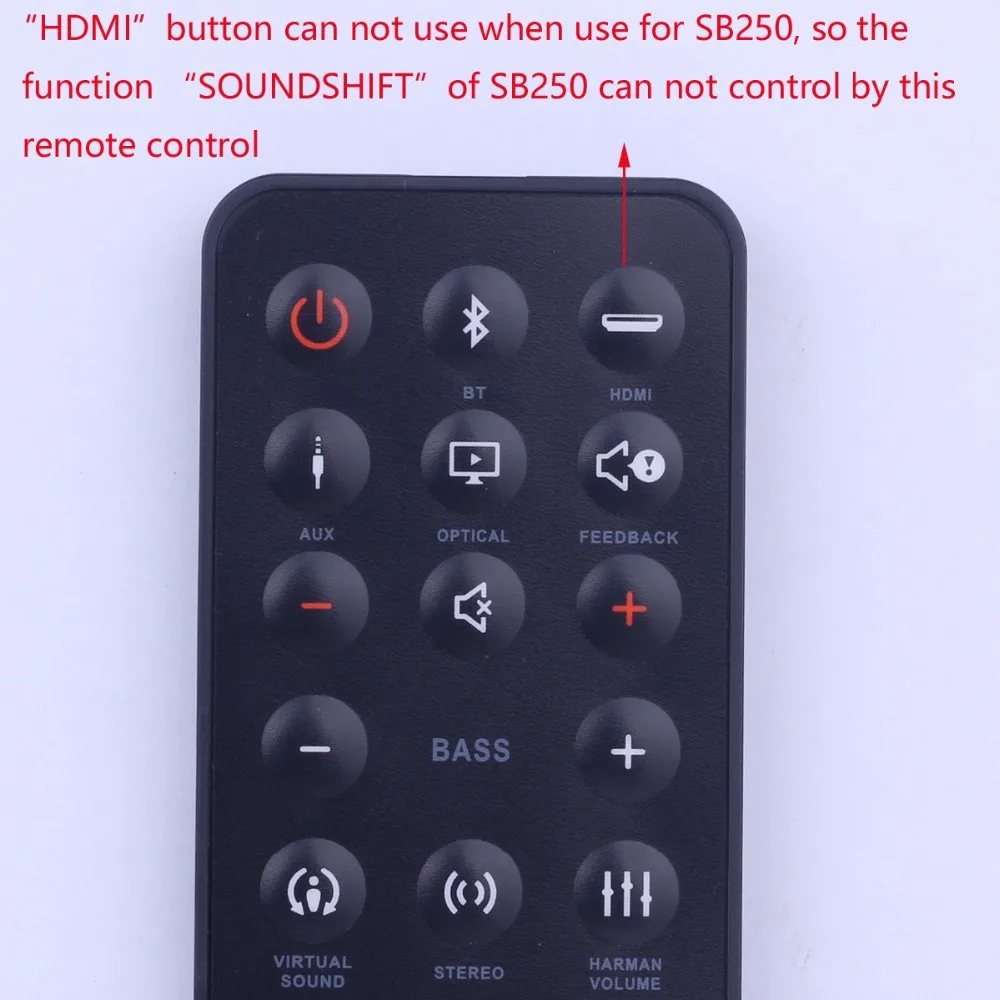 jbl sb250 remote