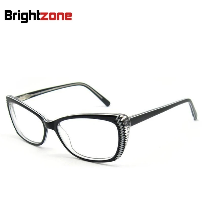 

Free Shipping Fashion High End Cat Eye Handmade Acetate Eyeglasses Prescription Eye glasses Frame Oculos de grau Femininos B5003