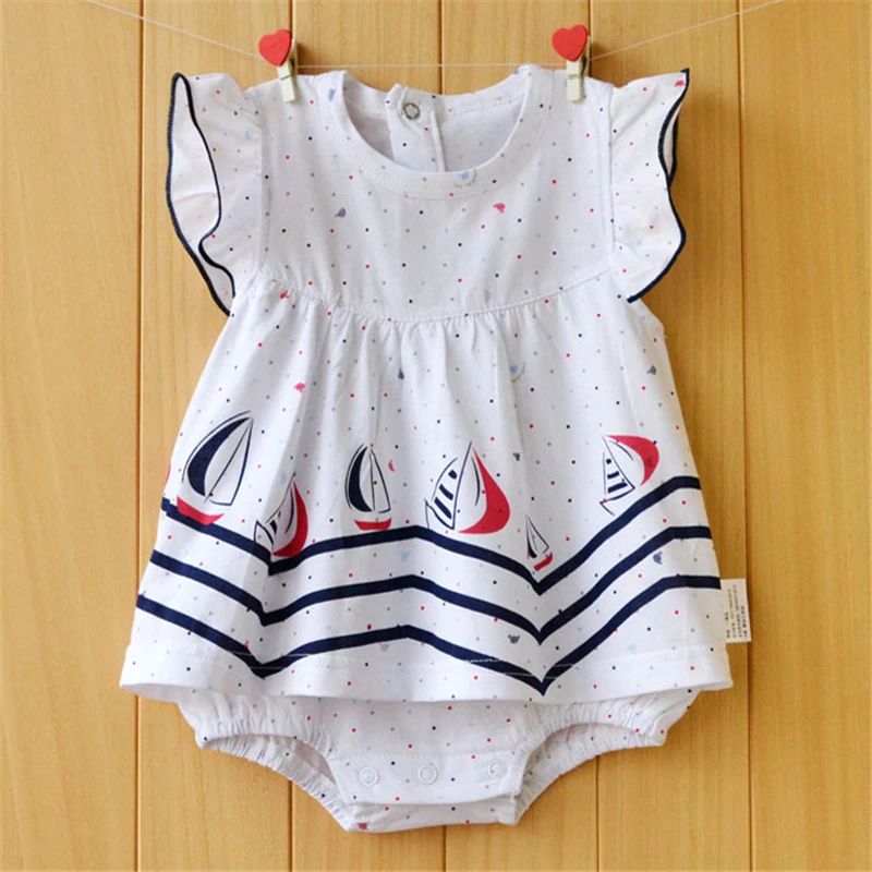 طفلة الملابس 2017 الصيف طفل الفتيات السروال القصير القطن المولود الجديد الملابس لطيف الرضع طفل اللباس زهرة الاطفال الملابس