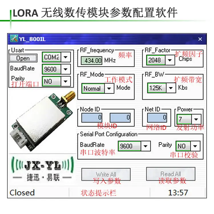 Прозрачный Трансмиссия компьютера USB порты и разъёмы LoRa long distance 3-5 км беспроводной передачи данных трансивер модуль YL-800IU