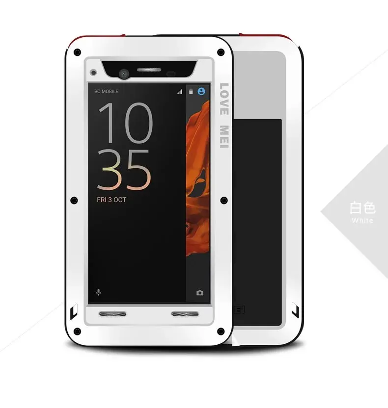 Мощный Любовь Мэй противоударный Алюминий металлический корпус для Sony Xperia XZ Анти падения Чехол для Sony XZ