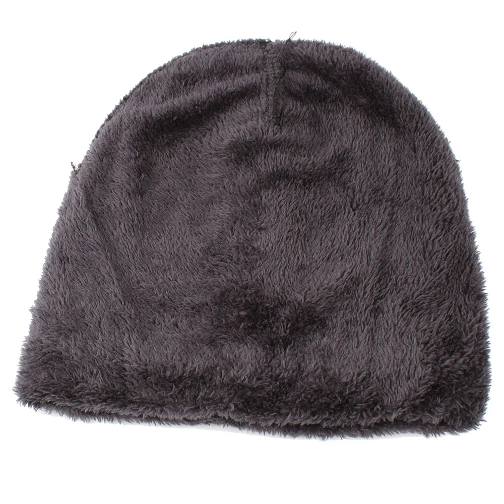 Зимние шапки Skullies Beanies вязаная шапка для женщин и мужчин теплые двухслойные
