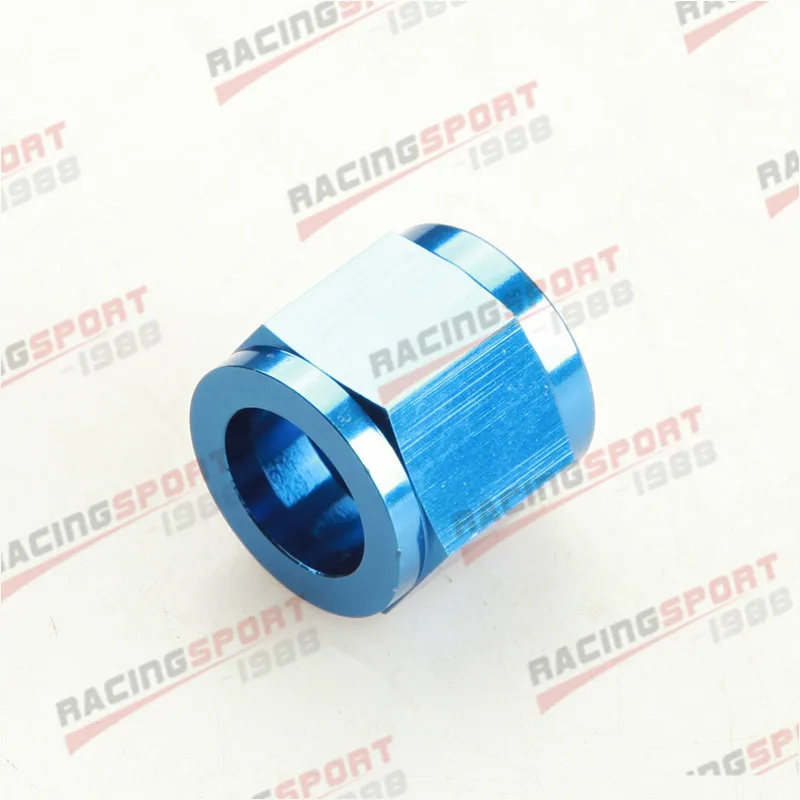 

AN10 AN-10 To 5/8" Inch Tube Nuts Fitting Adapter Anodized Blue Aluminum Alloy