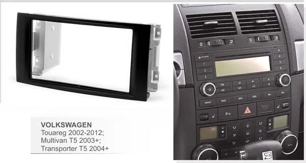 Двойной Din автомобильный DVD Dash комплект для Volkswagen Touareg 2002-2010 отделка кромки приборной панели фасции пластина gps монтажный комплект 2Din