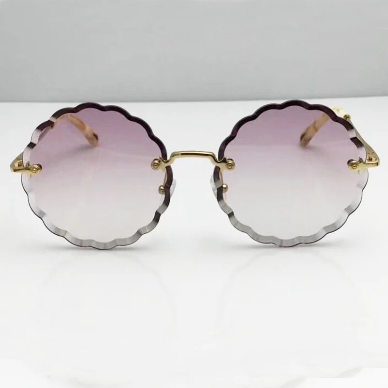 Fashion Oversized Women Sunglasses 2018 New Round Thick Lens Original Sun Glass Brand Name Designer Luxury Glasses Shades  (1)