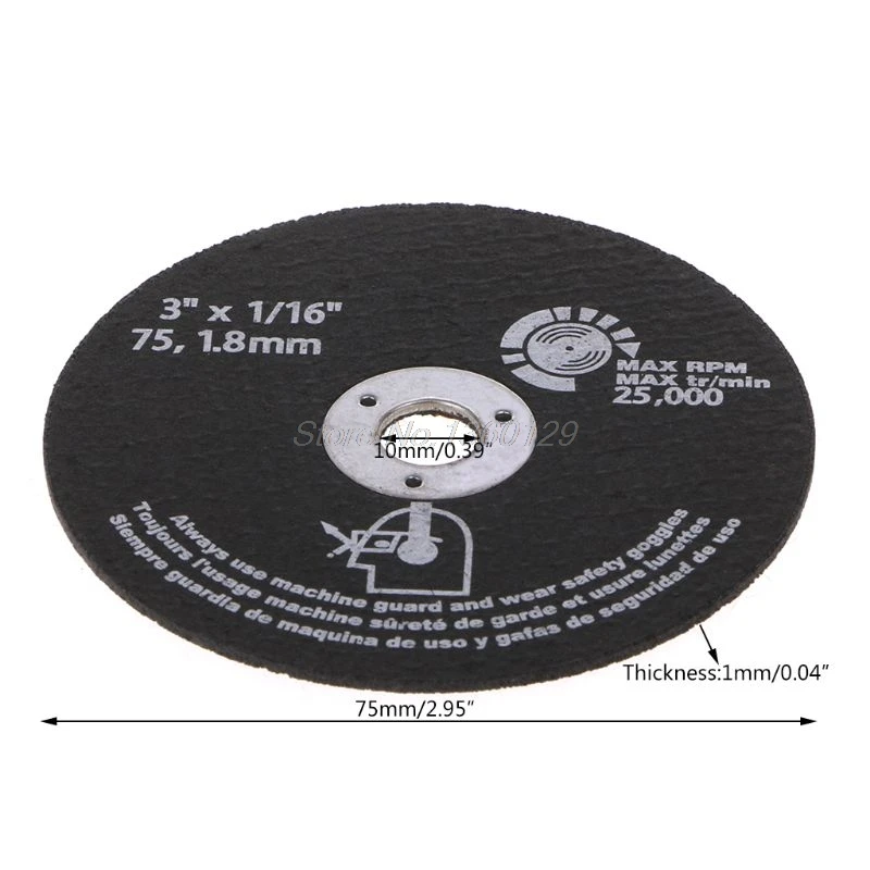 10 шт./компл. 1 мм Комплект фильтров с круговой Смола шлифовального круга пилы режущий диск для резки металла и Прямая поставка
