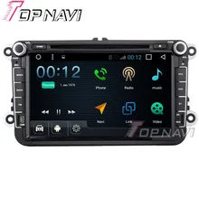 Topnavi 8 “1024*600 4 ядра 16 г Android 6.0 DVD мультимедиа плеер для VW универсальный Авторадио GPS навигация Аудио стерео