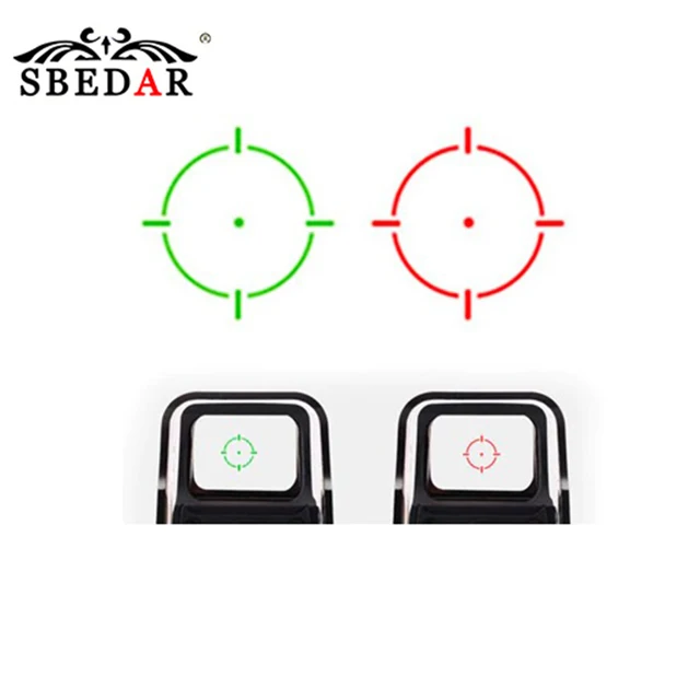 RED Tactical 553 punto rojo verde mira holográfica reflejo mira 20mm montaje de carril para pistola de Airsoft - Imagen 2
