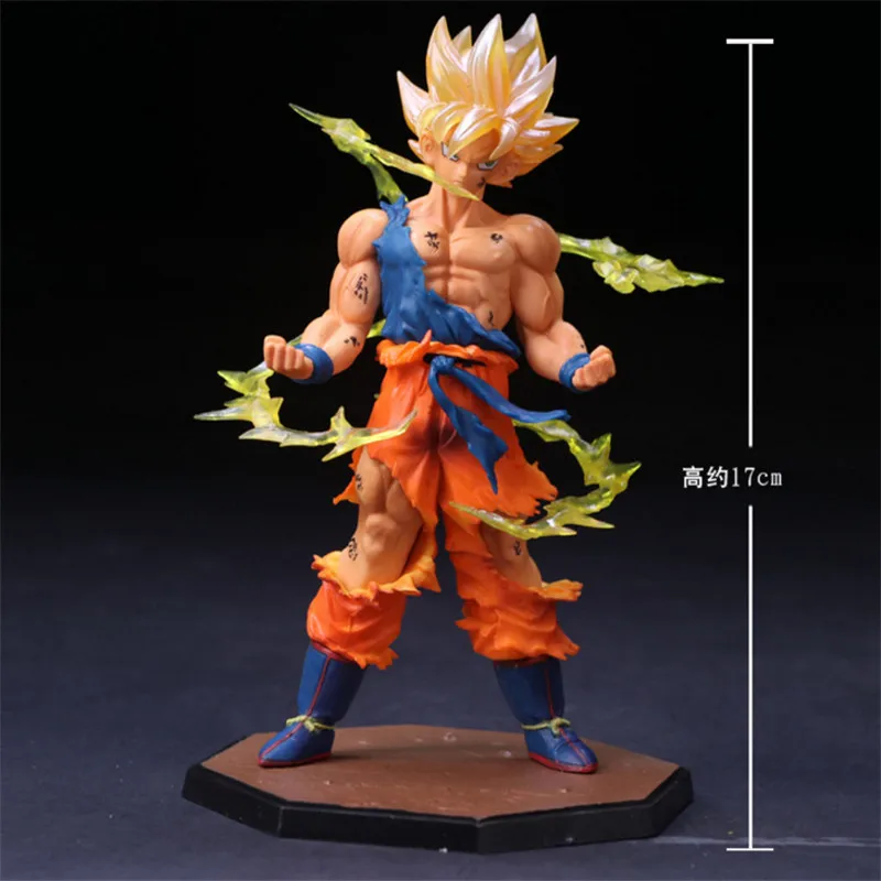 

Dragon Ball Z Son Goku Super Saiyan 1 Limited Power Ver. PVC Action Figure DBZ Goku Collectible Model 17cm