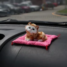 Автомобильные украшения, милые украшения для кошек, новинка, плюшевые котята, кукла, игрушка, детские подарки, автомобильные аксессуары