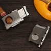 GALINER Cigar Cutter Built-in 2 Size Cigar Punch Locked Blades Luxury Metal Cutters Cigar Guillotine For COHIBA Cigars ► Photo 2/6
