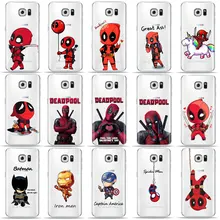 Забавный чехол для телефона Marvel Бэтмен Чиби Дэдпул для samsung S10 S8 S9 Plus S7 Edge A9 A6 A7 A5 TPU чехол для samsung A50 чехол