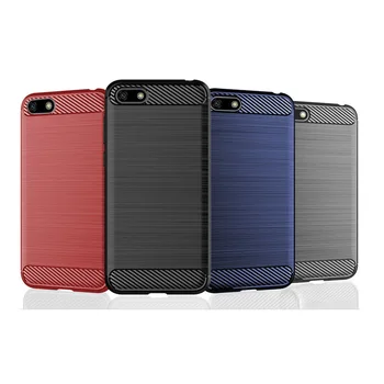

Soft Carbon Fiber Silicone Cover Case For Huawei Y5 Prime Y5Pro Y6 Y6Prime 2018 Protective Skin 500PCS/Lot