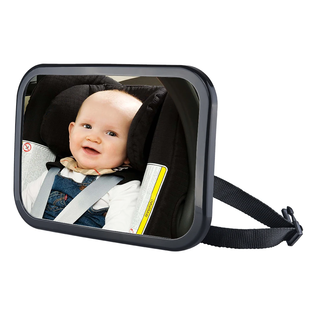 CARGOOL Car Baby Back Seat Mirror with Wide Convex Shatterproof Glass
