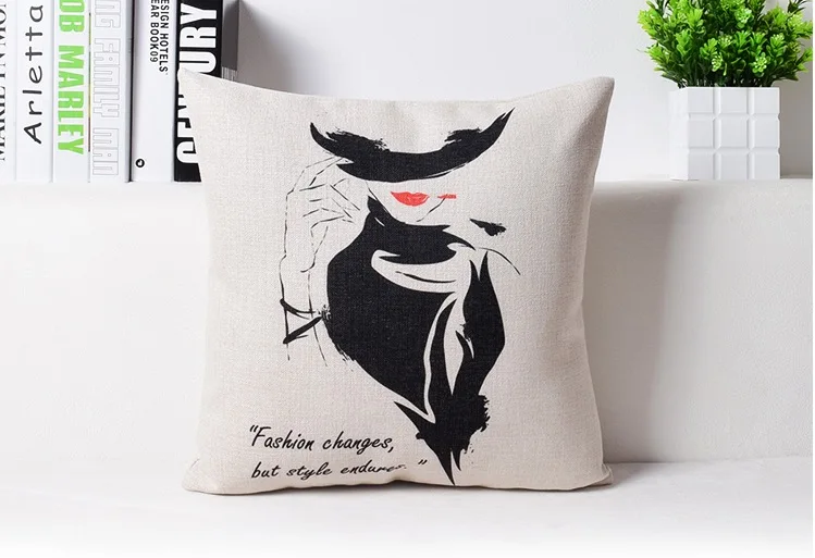 Shadow girl Beauty Fashion pop art шейный Домашний Массажер декоративная наволочка для подушки