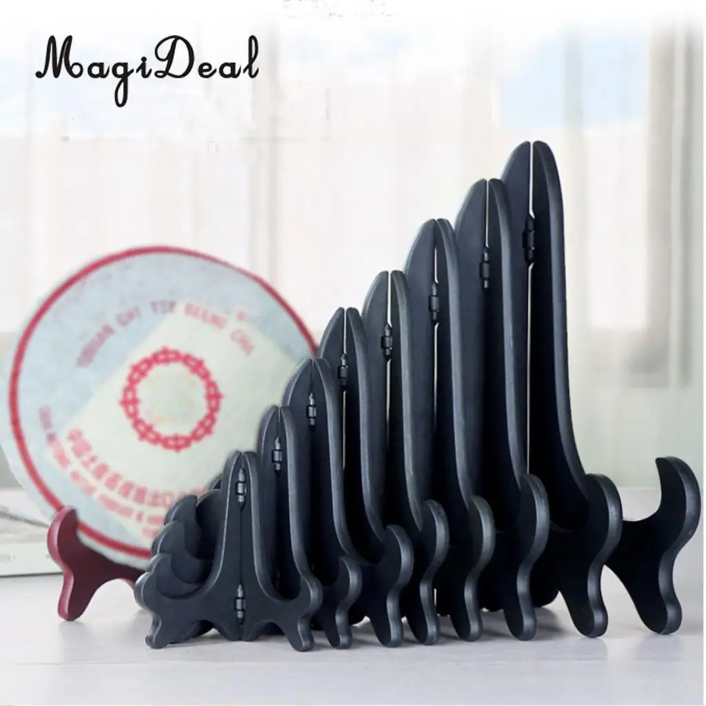 4'' 6'' 7'' 8'' 9'' 10'' 11'' Foldable Easel Stand Dish Plate Plate Photo Picture Book Display Rack Holder