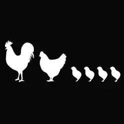 Жизнь полна веселья курица семья смешной виниловый стикер на окно наклейка фермерские яйца цыплята курица петух цыплята смешная Наклейка