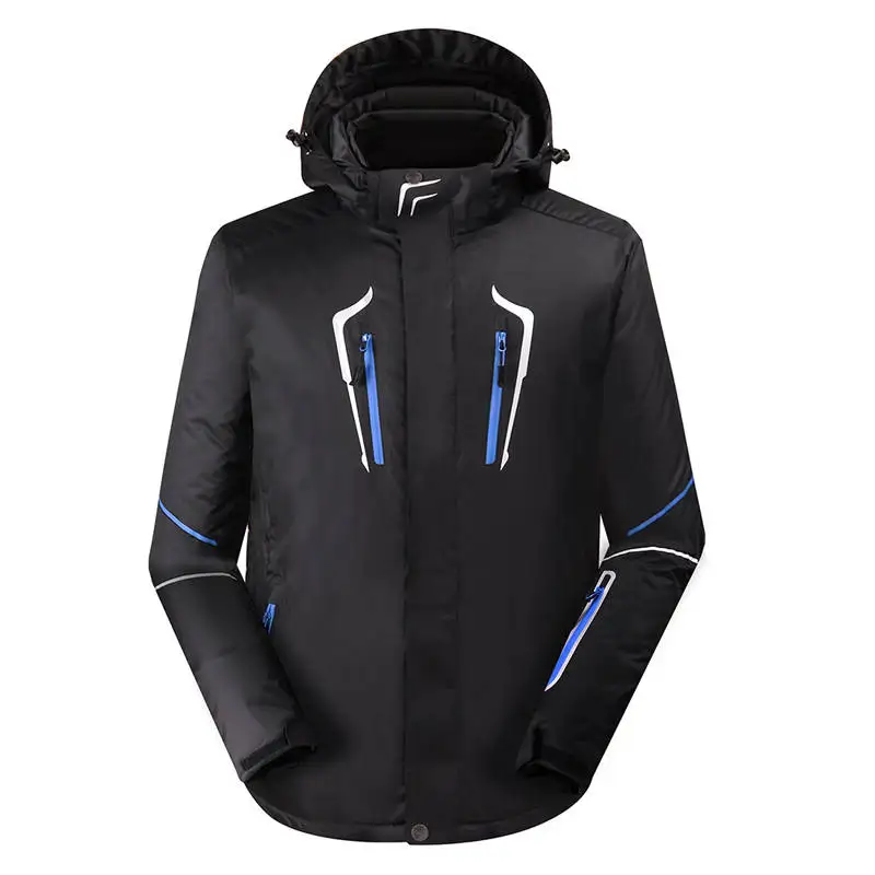 Зимняя дышащая нейлоновая куртка для сноуборда, новинка, ветрозащитная лыжная куртка для мужчин, супер теплая спортивная одежда для сноуборда для молодежи - Цвет: Синий