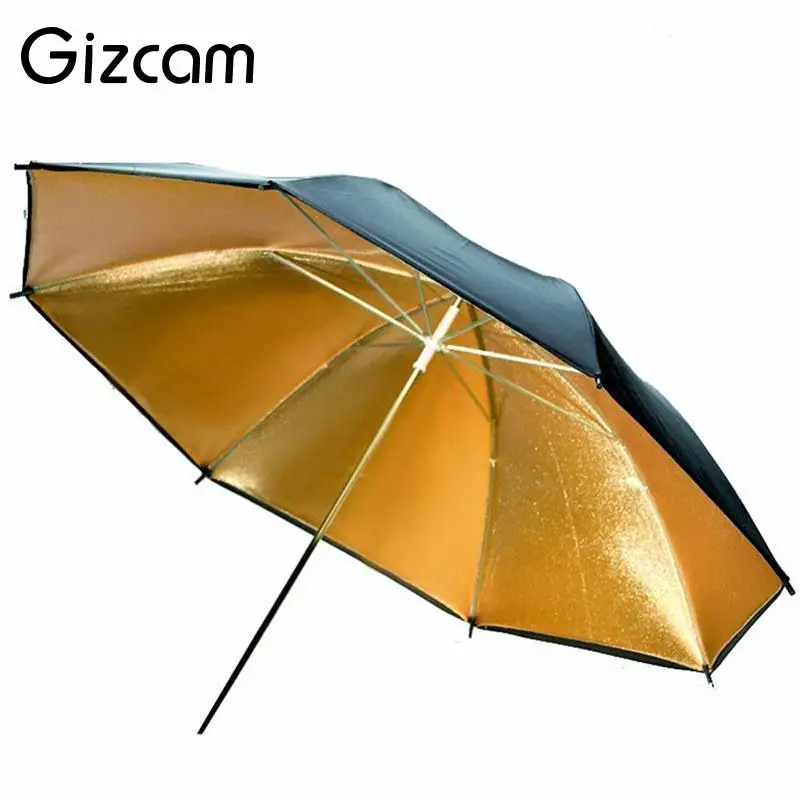 gold umbrella photography