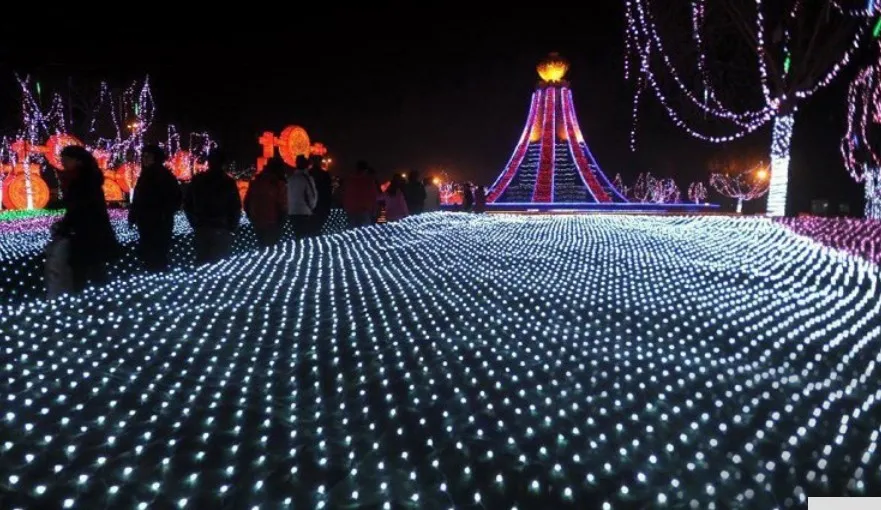 8x10m 2600 LEDs Net Lights Indoor/Outdoor Landscape Lighting 8x10m 2600 LEDs Net Lights Indoor/Outdoor Landscape Lighting Christmas New Year Garlands Waterproof LED String AC110V 220V-in LED String from Lights ... - 8x10m 2600 LEDs Net Lights Indoor/Outdoor Landscape Lighting