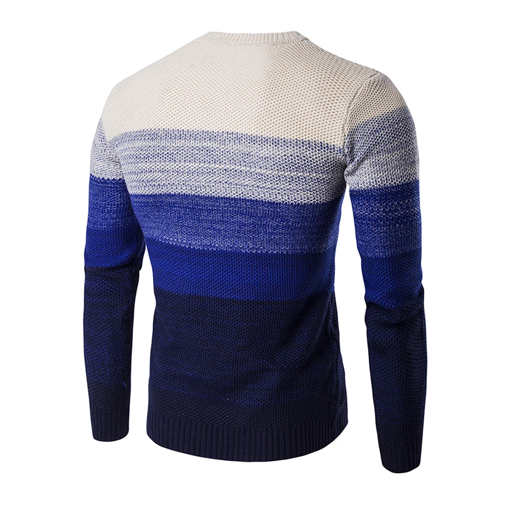 Sweater Men Autumn Winter Fashion Knitting Brand New O-Neck Casual Male Slim Fit Pullover Striped Design Knitwears Sweater Men Autumn Winter Fashion Knitting Brand New O-Neck Casual Male Slim Fit Pullover Striped Design Knitwears
