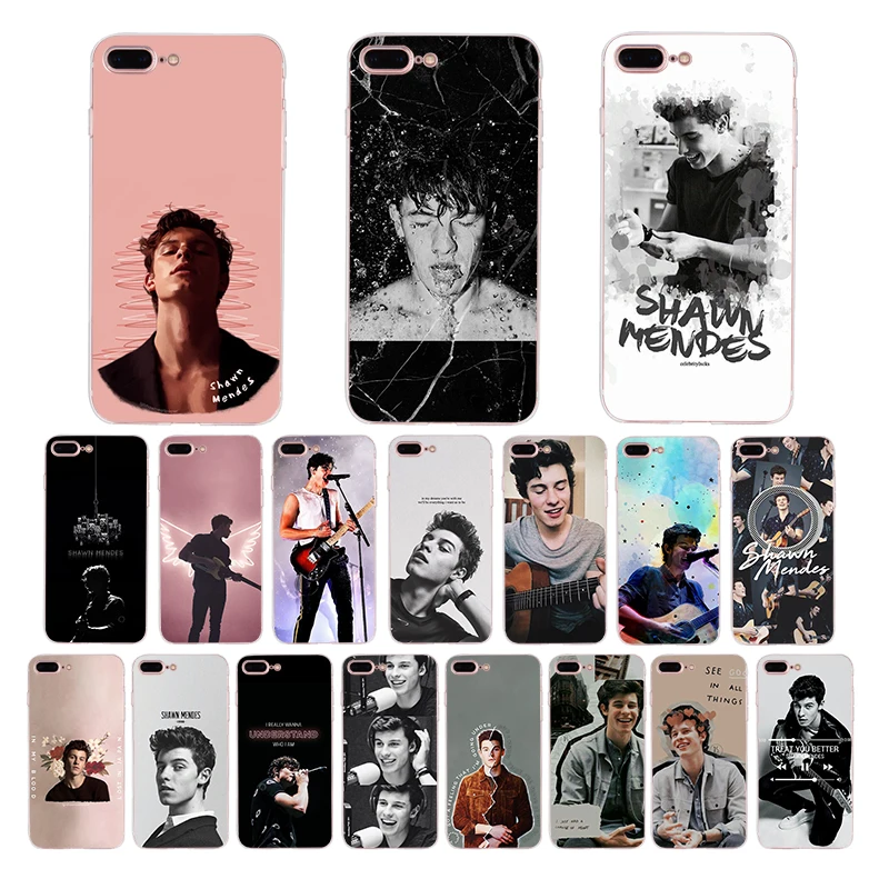 

Soft silicone phone case For iPhone cover XR XS X XS max Pop Singer Shawn Mendes Funda 7 6 6s 8 plus Coque 5 5s SE TPU shell