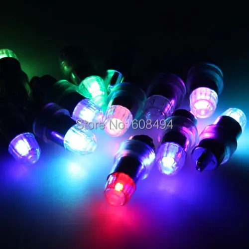 

50pcs/lot mini LED Light lamp Paper Lantern Waterproof Balloon Floral lamp F/Xmas Wedding Party Decor multi-color Color changing