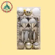 Direct new decorated Christmas tree Christmas Holiday Hotel platinum bag hanging decoration suit accessories