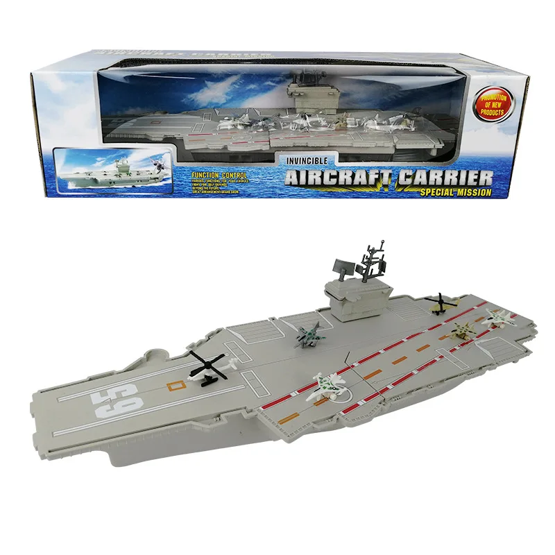 1PC Finished Product Simulation Navigational Model Aircraft Carrier Model Warship Toy Static Aircraft Carrier Model Pendulum