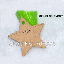 1000 шт/партия 5,7*5,7 см потертая Шикарная Звезда край коричневый крафт пустая подвесная ремесло ретро-ярлык для подарка, Пользовательский логотип размер бирка нужна дополнительная стоимость