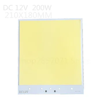 

NEW Super big size DC12-14v 200W Strip Flip cob led panel light L210x180mm 600 led chip camping light connected car battery