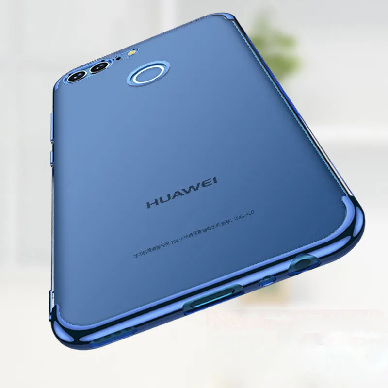 

WeeYRN Transparent Plating Soft Case For Huawei Honor 9 lite Luxury Full Protection Silicone TPU Cover Honor 9 lite Honor9 Case