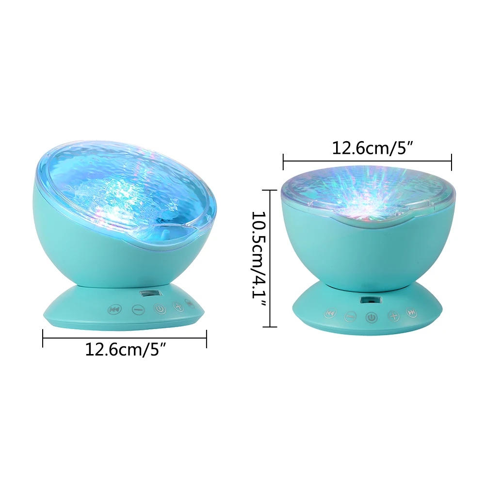 Проектор Ocean Wave музыкальный динамик светодиодный ночник с пультом