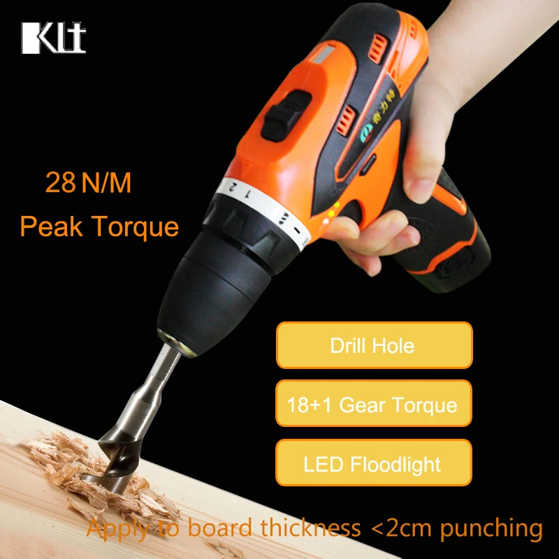 Qilite Battery*2 12V Screwdriver battery Cordless screwdriver Power tools Screw gun Electric