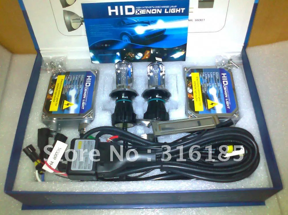 2019 Бесплатная доставка Новый 12 в 35 Вт H4 3 Hi/low hid ксеноновый комплект 6000 К Bi xenon лампа
