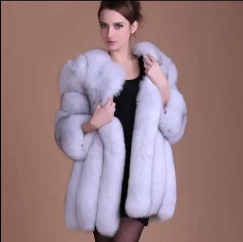 Женская пушистая Меховая куртка из искусственного меха теплая меховая верхняя