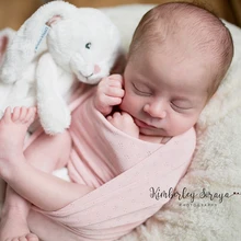 2 шт./партия, разные цвета, 45x160 см, эластичные мягкие хлопковые детские одеяла для новорожденных, реквизит для фотографий, одеяло, мягкая, приятная для кожи эластичная одежда