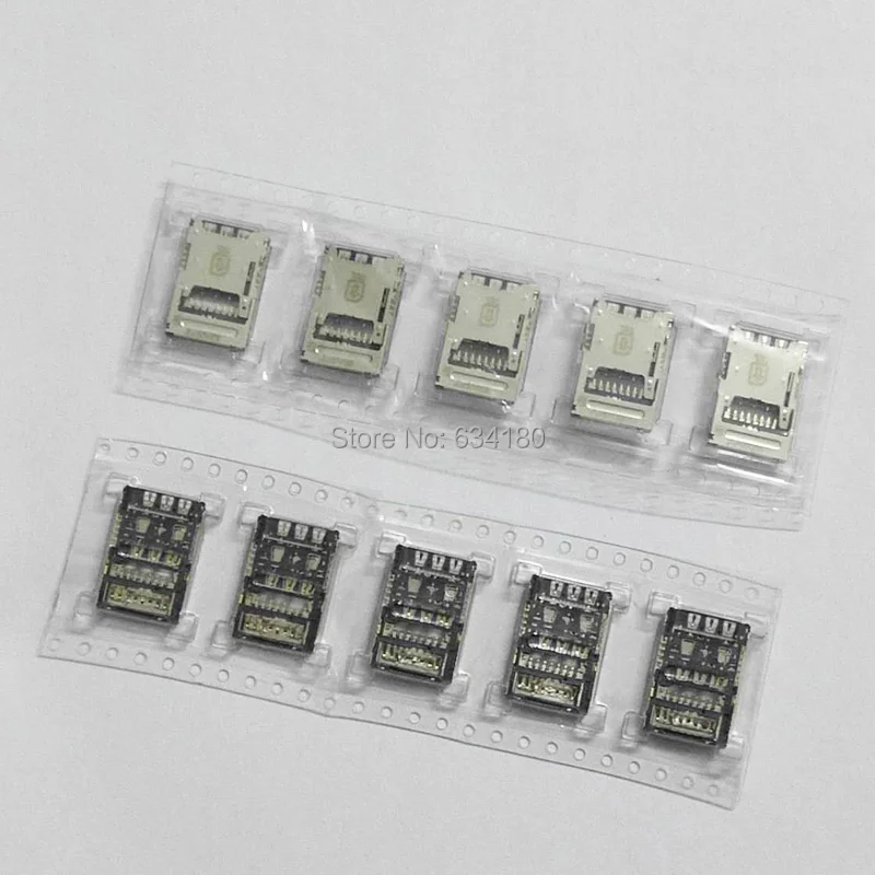 SIM Card Reader Socket Tray Slot SD Memory Card Slot Tray Holder For LG