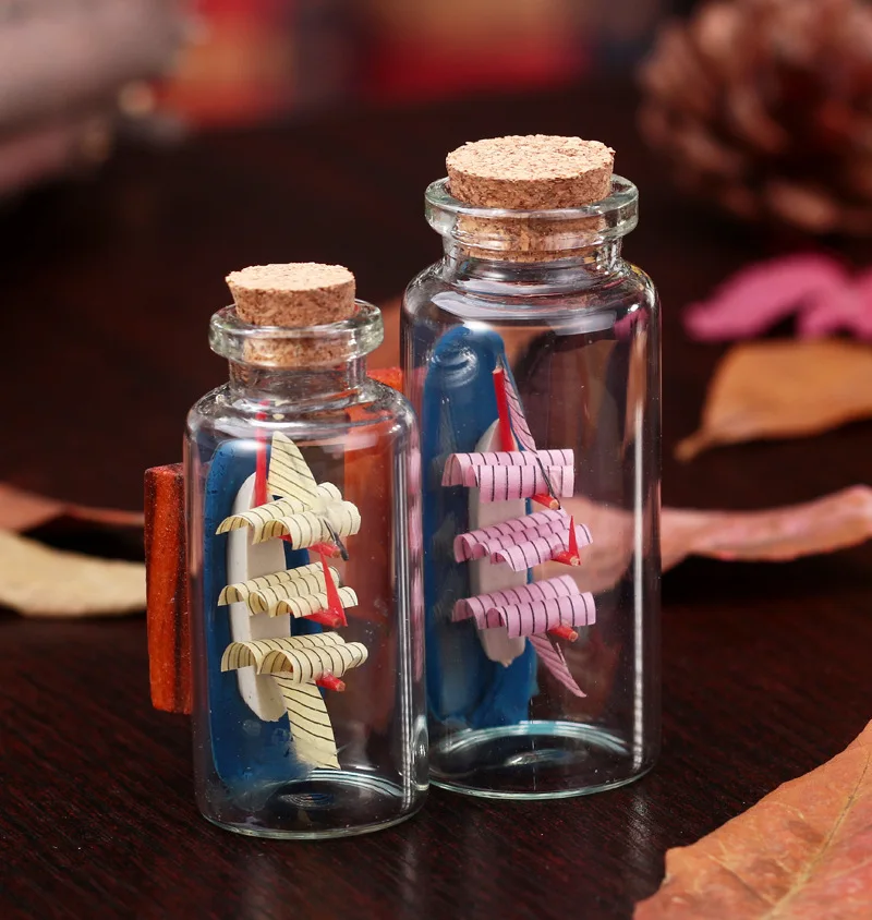 meditterrean style sailboat glass jar fine crafts home desk decoration cleartransparent small bottles with corks glass - Decorative Glass Jars meditterrean style sailboat glass jar fine crafts home desk decoration cleartransparent small bottles with corks glass - Decorative Glass Jars