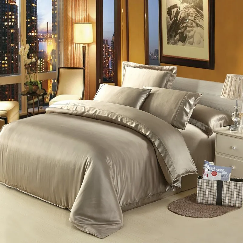 Soft 60s Cotton Retro Embroidered Luxury Bedding Set 4 7pcs
