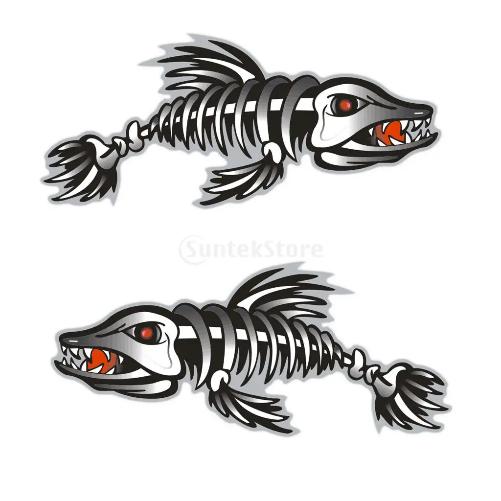 黒い魚骨の光と影の効果を持つステッカー の写真素材 画像素材 Image 19685051