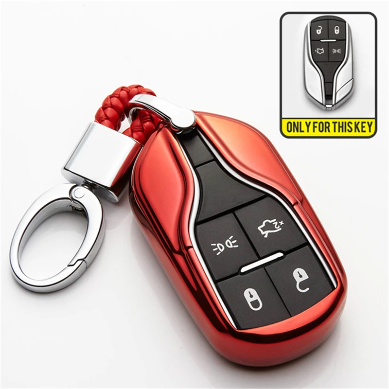 

TPU Car Remote Key Shell Cover Case For Maserati Ghibli Quattroporte Granturismo Ghibli Spoiler Levante Coolest Auto Accessorise