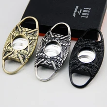 Тип хорошие высококачественные гаджеты из нержавеющей стали острые двойные лезвия Сигара резак W/Подарочная коробка три цвета можно выбрать