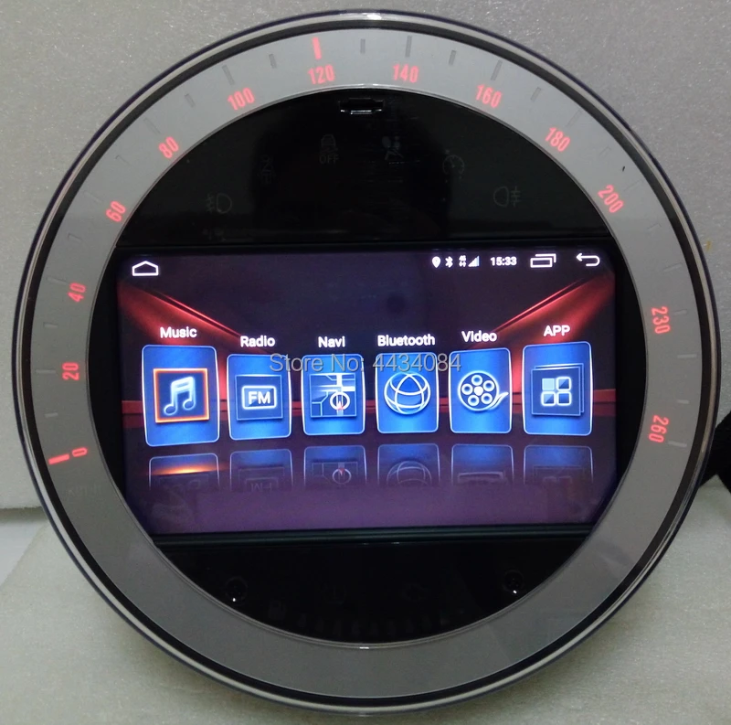 Ouchuangbo car audio stereo gps for mini cooper R56 sliver 2007-2010 android 7.1 support BT 2GB Ram mirror link 